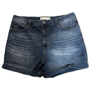 Rebecca Minkoff High-Rise Denim Shorts Blue Medium Wash Size 16